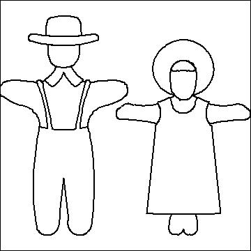 (image for) Amish Boy and Girls dolls-L00968 - Click Image to Close